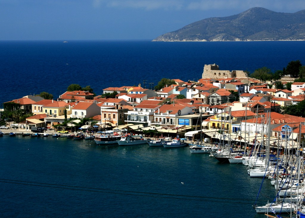 Pythagorion Harbour Samos Greece - The Aegean Rally 2012 © Maggie Joyce - Mariner Boating Holidays http://www.marinerboating.com.au
